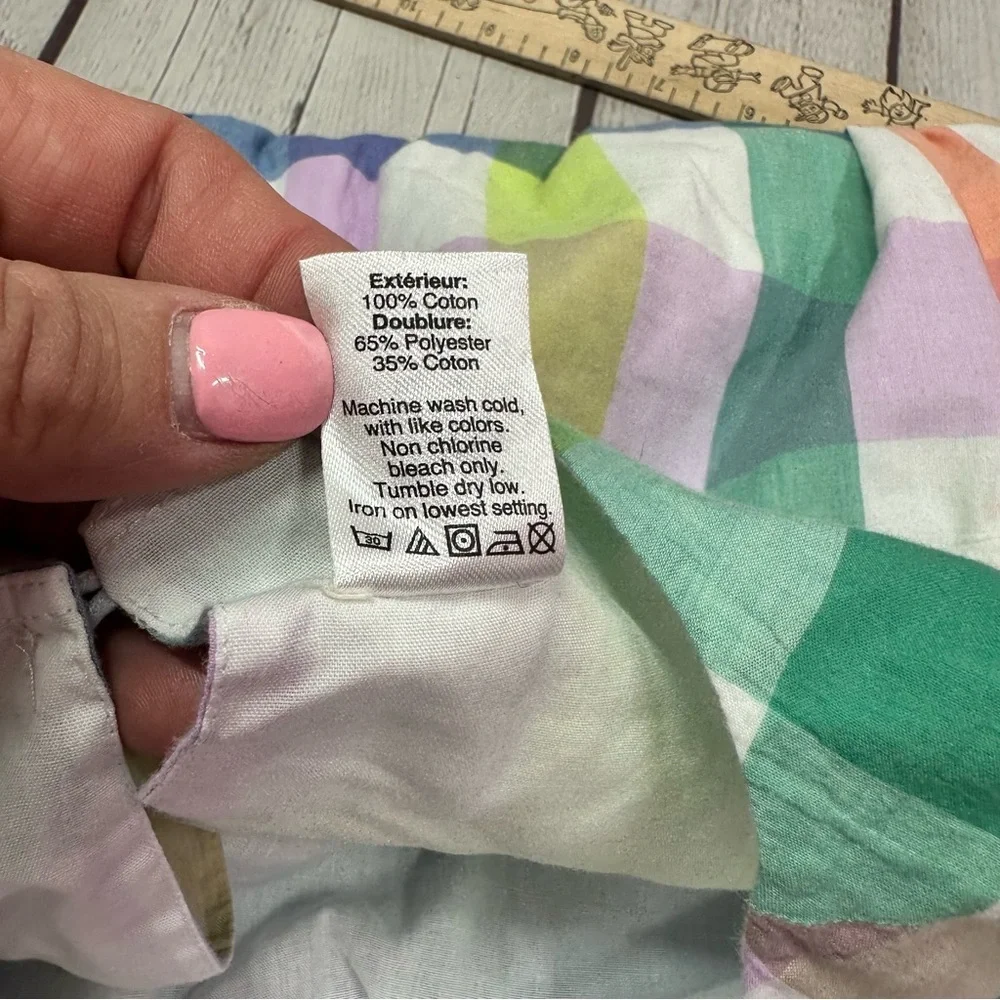 Crewcuts Multicolor Plaid j. crew Kids 14 cotton sleeveless Dress spring easter